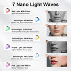 7-Farben PDT Photonen-Lichttherapie Led-Gesichtsmaske, 287 Leds Hautpflege-Lichtgerät Zur Gesichtsverjüngung Für Salon Und Spa