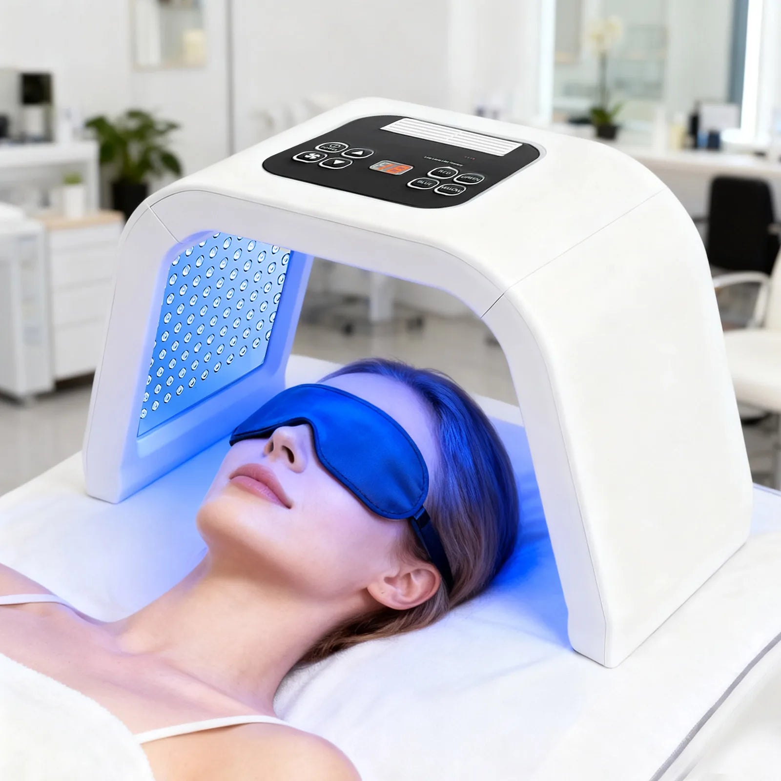 7-Farben PDT Photonen-Lichttherapie Led-Gesichtsmaske, 287 Leds Hautpflege-Lichtgerät Zur Gesichtsverjüngung Für Salon Und Spa