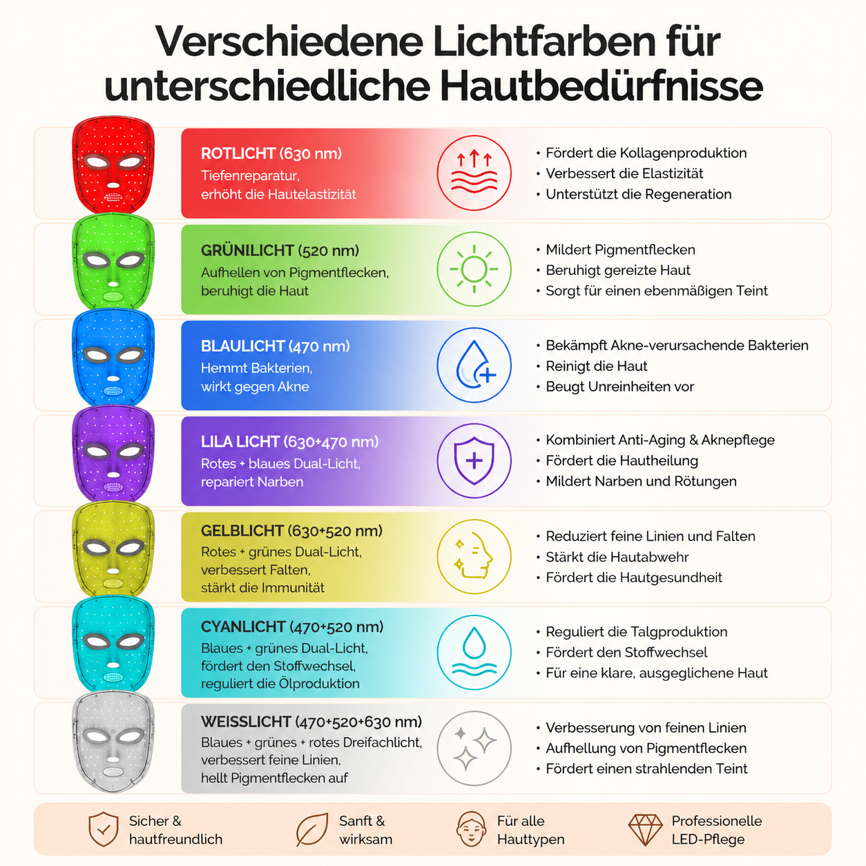 LED Gesichtsmaske